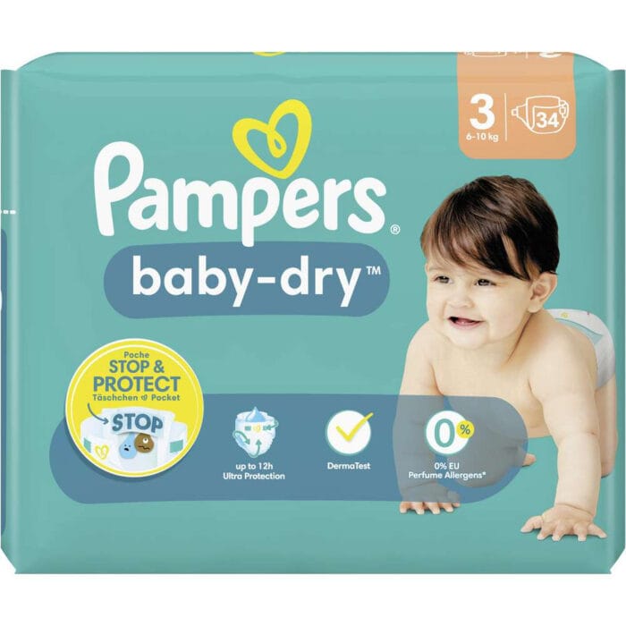 Couches Harmonie T3 (6-10 Kg) X42 - PAMPERS - Image 2